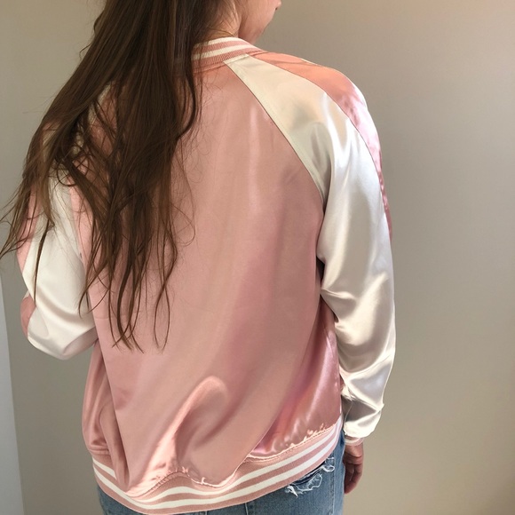 silk Brandy Melville bomber jacket - Picture 2 of 4